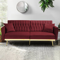 Red couch store wayfair